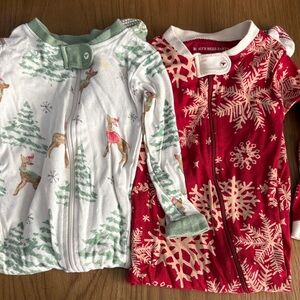 Burt’s Bees Baby Holiday/Christmas Footie Panamas Size 18M